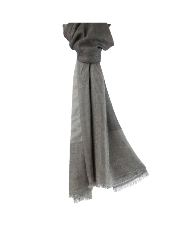 Grey 100% Cashmere Scarf